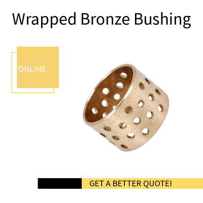 CuSn8,  Cylindrical Wrapped Bronze Bearings