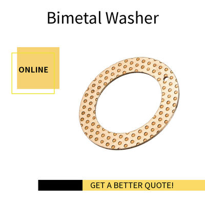 Bimetal Washer CuPb10Sn10 or CuSn6Zn6Pb3 Layer