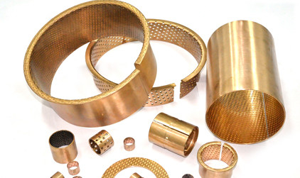 comprar El estruendo 1494/ISO 3547 CUSN8P envolvió el transporte de desplazamiento de bronce de los arbustos de la lata con los bolsillos de la lubricación de las perforaciones Fabricación en línea