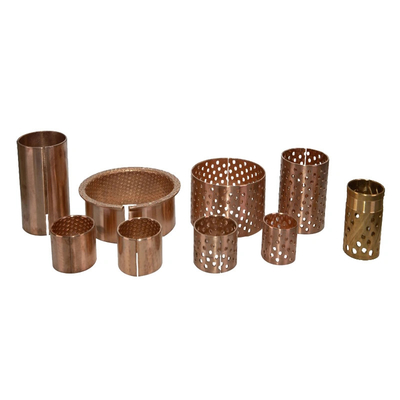 comprar Cojinetes lisos de los arbustos del llano cilíndrico del bronce con los agujeros de aceite de los depósitos de la grasa Fabricación en línea