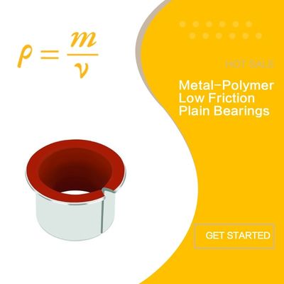 Un buen precio. Metal - arbustos cilíndricos del llano bajo de la fricción del polímero obedientes a las especificaciones de RoHS en línea
