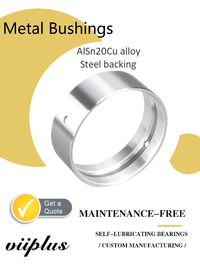 Wrapped Aluminium Steel Shaft Bimetal Bearing Bushes Tin - Plated AlSn20Cu